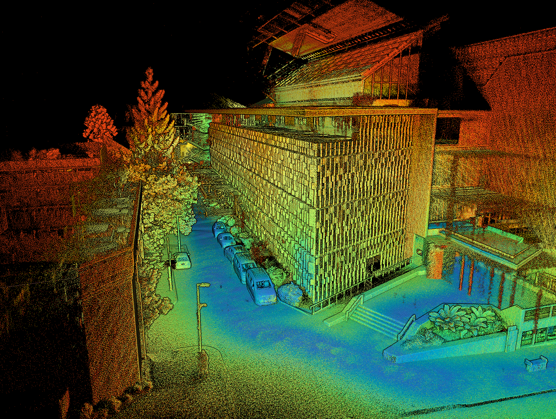 LiDAR reconstruction of UQ's Advanced Engineering Building