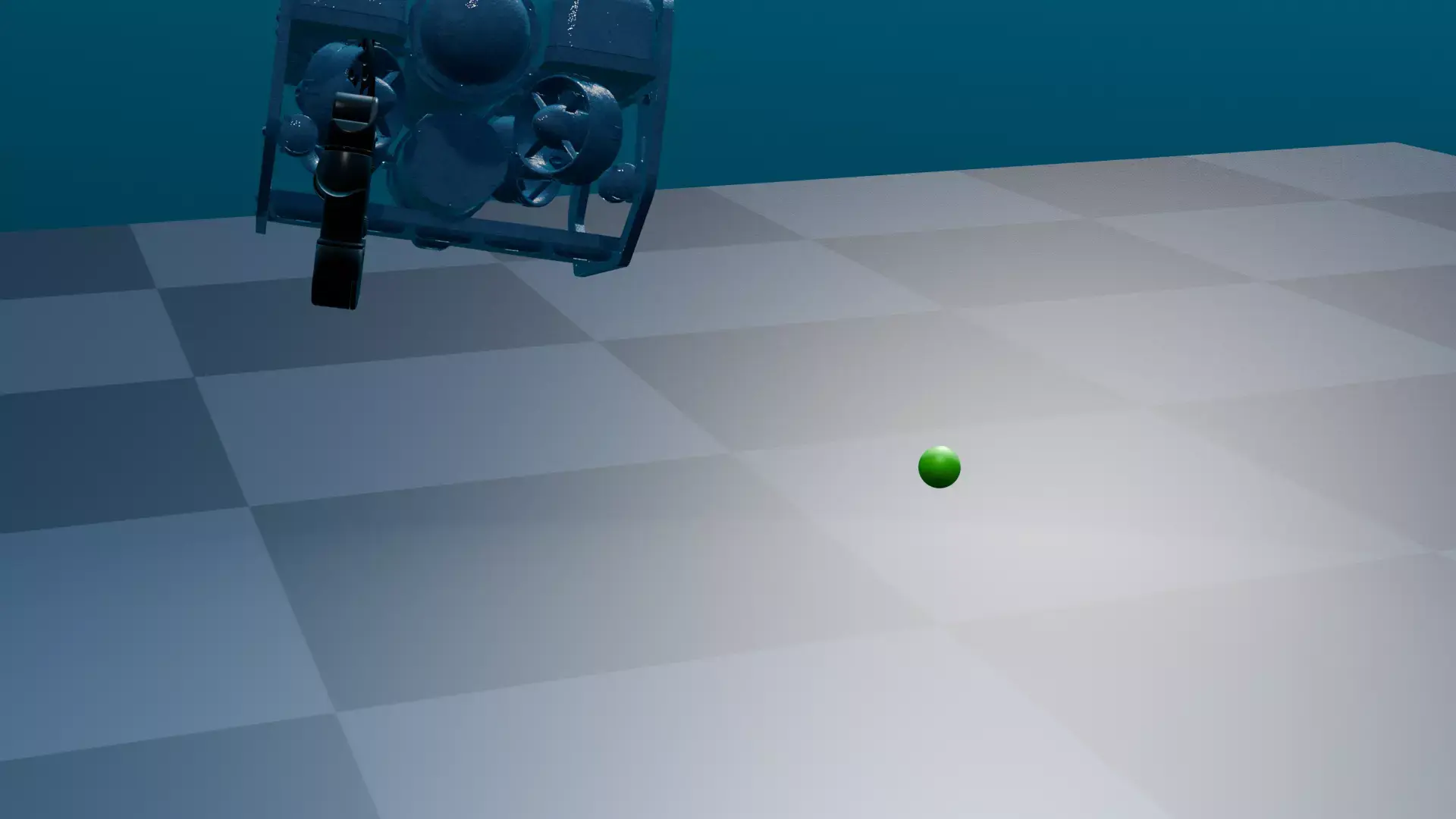 BlueROV simulation on Mujoco with motion plan